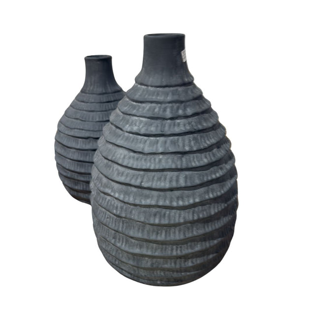 FLOREROS DE BARRO NEGROS