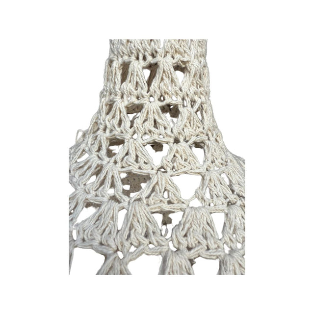 PANTALLA PEQUEÑA PARA LÁMPARA DE TECHO DE CROCHET CRUDA PLEKO