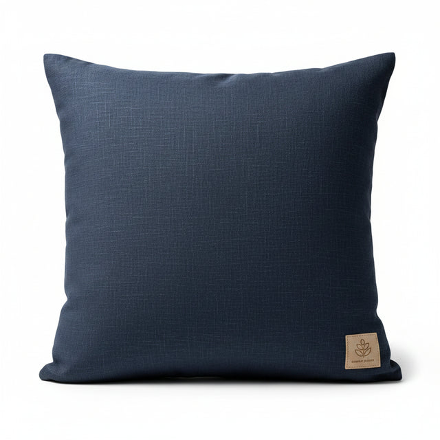 COJIN LINO AZUL OSCURO