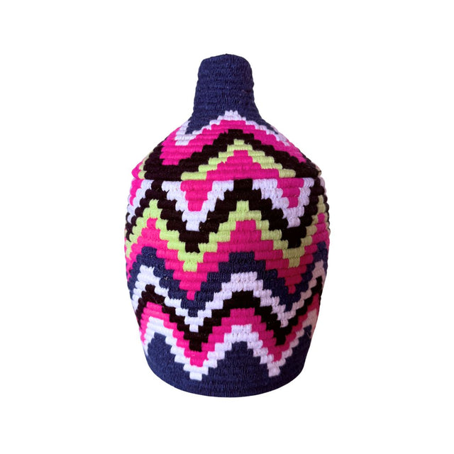 BOMBONERA DECORATIVA DE HILO MULTICOLOR
