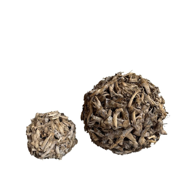 ESFERAS DE MADERA RECICLADA