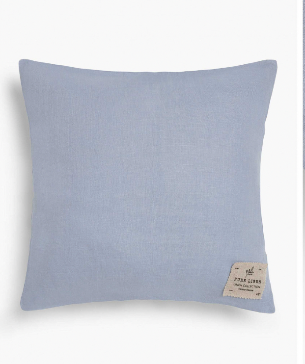 COJIN DE LINO AZUL