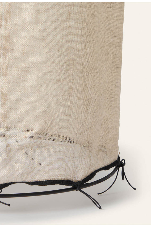 PANTALLA ALARGADA PARA LÁMPARA DE TECHO MEDITERRÁNEA COLOR BEIGE LINO