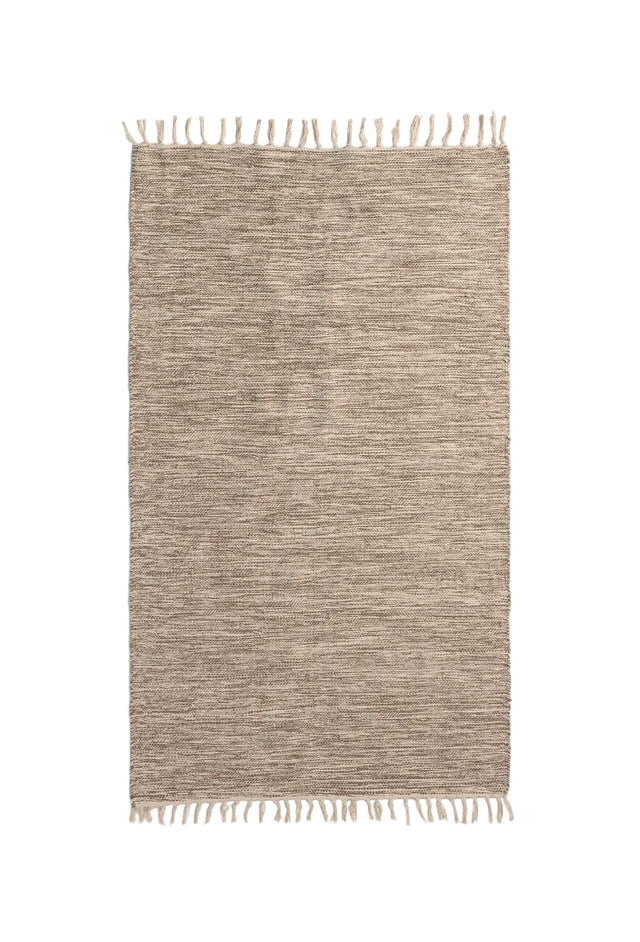 ALFOMBRA SURAT DE ALGODÓN JASPEADA BEIGE