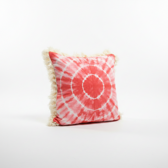 RED TIE DYE CUSHION