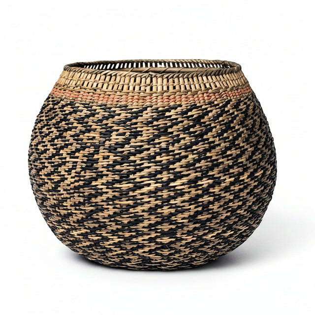CESTA BANIWA NEGRO/CRUDO/ROJO