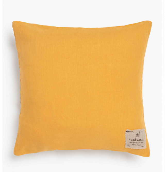 COJIN DE LINO AMARILLO