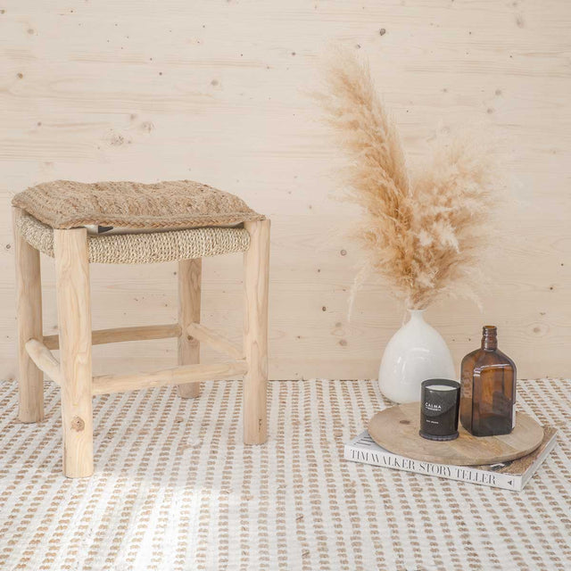 SQUARE JUTE CHAIR CUSHION