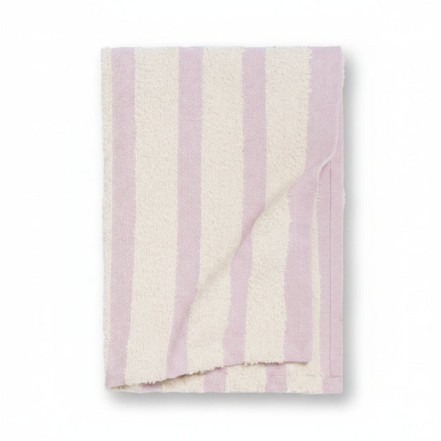 TOALLA DE PLAYA VITA LINEAS LILA/BEIGE