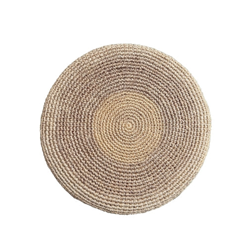 PUFF CIRCULAR EN DEGRADE DE ROJOS