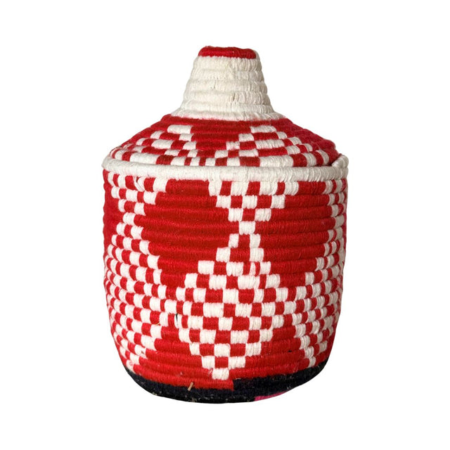 BOMBONERA DECORATIVA DE HILO MULTICOLOR
