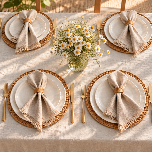 SERVILLETA LAYER CRUDO (SET OF 4)