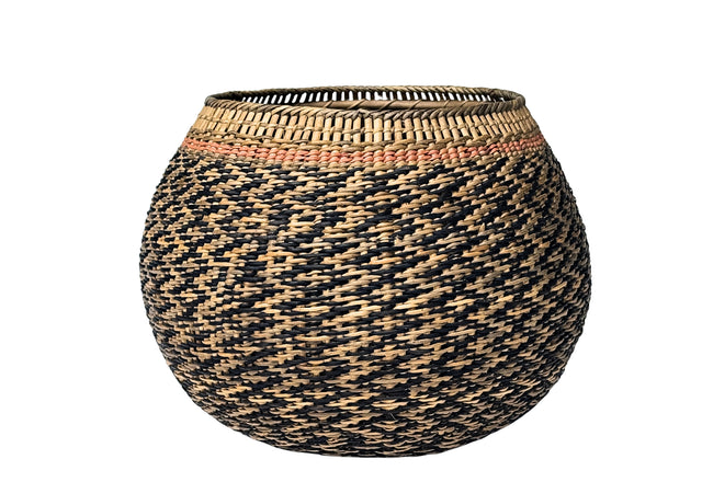 CESTA BANIWA NEGRO/CRUDO/ROJO